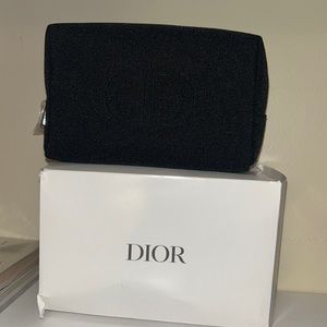 Black Dior Trousse Pouch